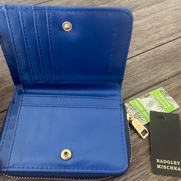 Badgley Mischka Electric Blue and Black  Purse/ Wallet  2x $40 - Picture 4 of 10